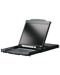 Aten CL5816N 16 Port 19 inch LCD KVMP Switch: Dual rail and Dual