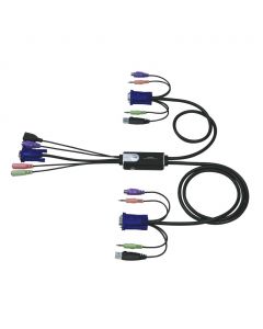 Aten CS52A 2-Port Hybrid KVM Switch with Audio