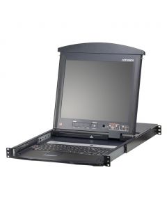 Aten KL1516AM 16-Port Cat 5 High-Density Dual Rail LCD KVM Switch