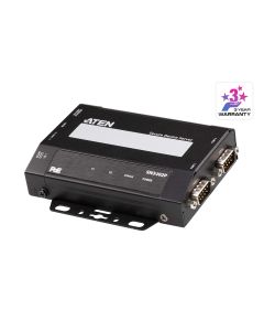 ATEN SN3402P 2-poorts RS-232/422/485 beveiligde seriële apparaatserver met PoE